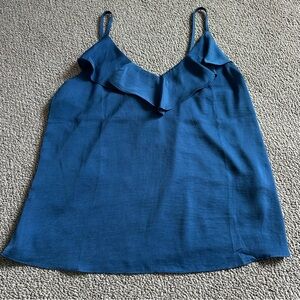 Banana Republic Blue Ruffled Camisole